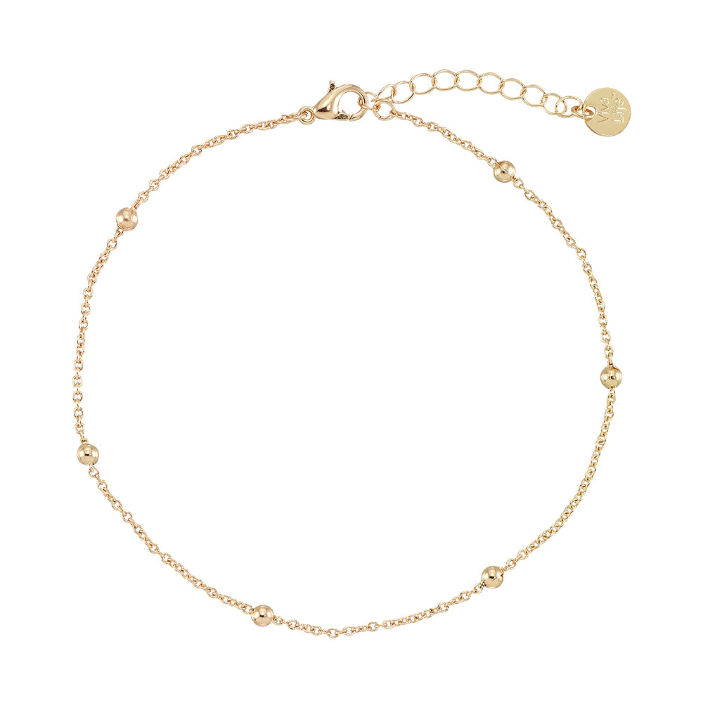 Metal Bead Chain Anklet