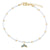 Pave Crystal Whale Tail Anklet