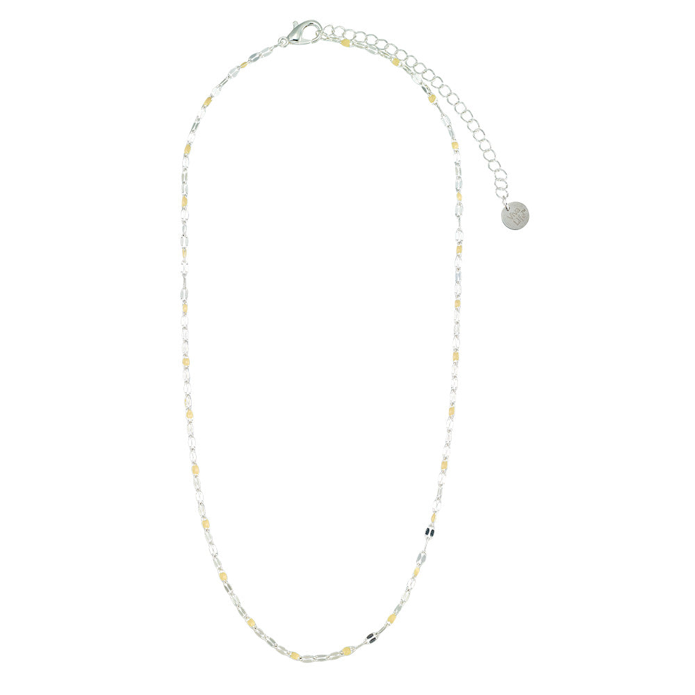 Dainty Enamel Metal 15&quot; Necklace