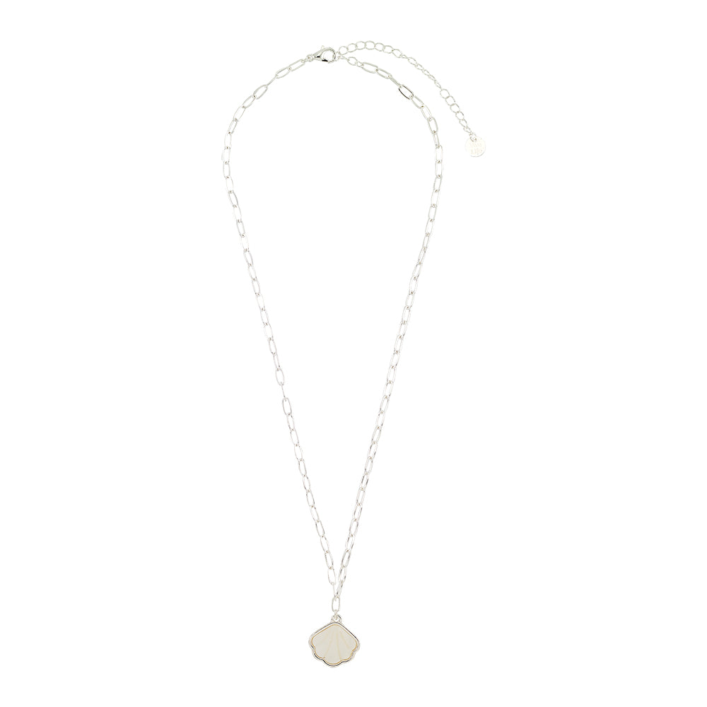 Mother of Pearl Shell Link 15&quot; Necklace