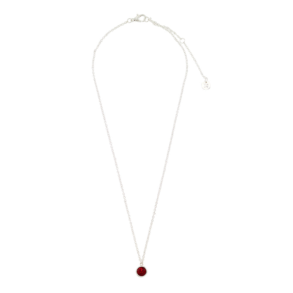 January Garnet Birthstone Necklace