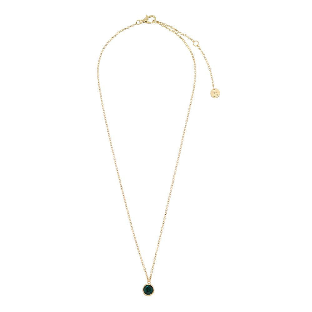 May Emerald Birthstone Necklace