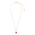 July Ruby Birthstone Necklace