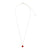 July Ruby Birthstone Necklace