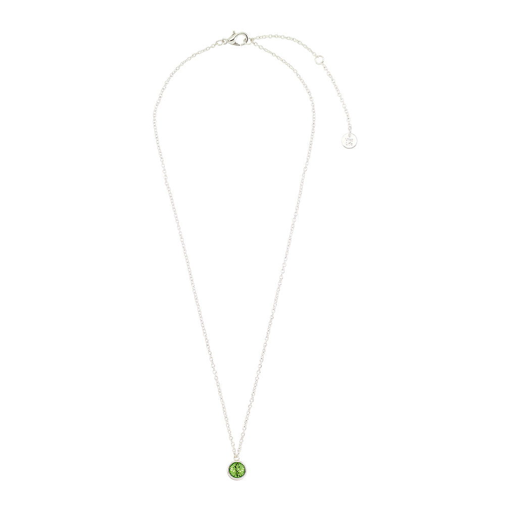 August Peridot Birthstone Necklace