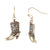 Cowboy Boot Howlite Earrings