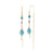 Stone, Crystal & Pearl Threader Earrings