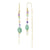 Stone, Crystal & Pearl Threader Earrings