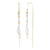 Stone, Crystal & Pearl Threader Earrings