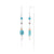 Stone, Crystal & Pearl Threader Earrings