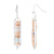 Heishi Cut Stone Drop Earrings