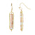 Heishi Cut Stone Drop Earrings