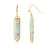 Heishi Cut Stone Drop Earrings