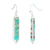 Heishi Cut Stone Drop Earrings