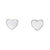 Enamel Heart Stud Earrings