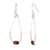 Seedbead & Wood Bead Drop Earrings