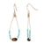 Seedbead & Wood Bead Drop Earrings